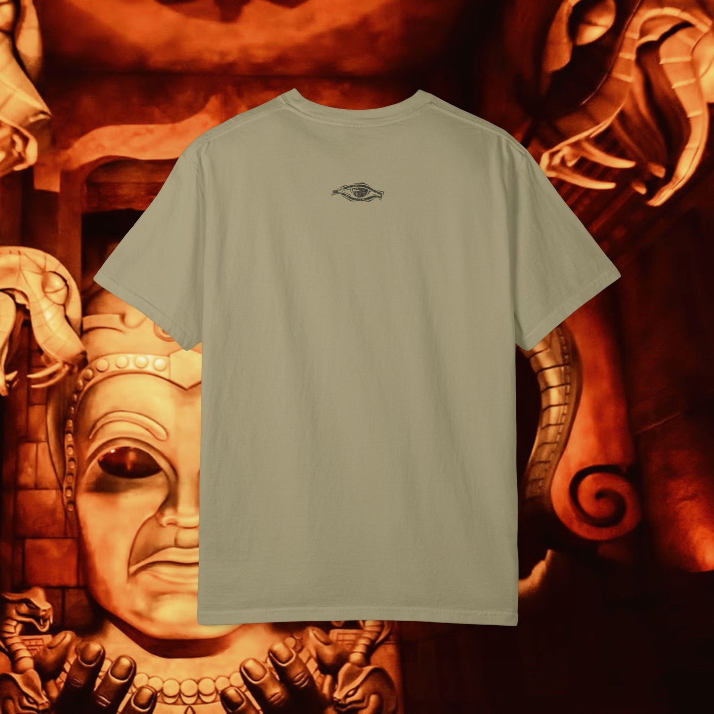 Eye On The Globe Vintage Left Chest Unisex Garment-Dyed T-shirt