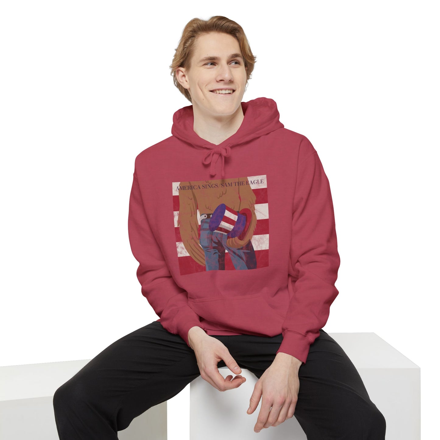 America Sings Vintage Unisex Garment-Dyed Hoodie