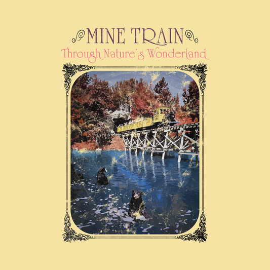 Mine Train Vintage Unisex Garment-Dyed T-shirt