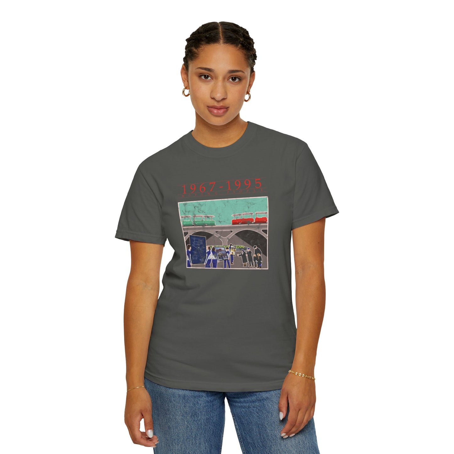 Moving People Unisex Garment-Dyed T-shirt