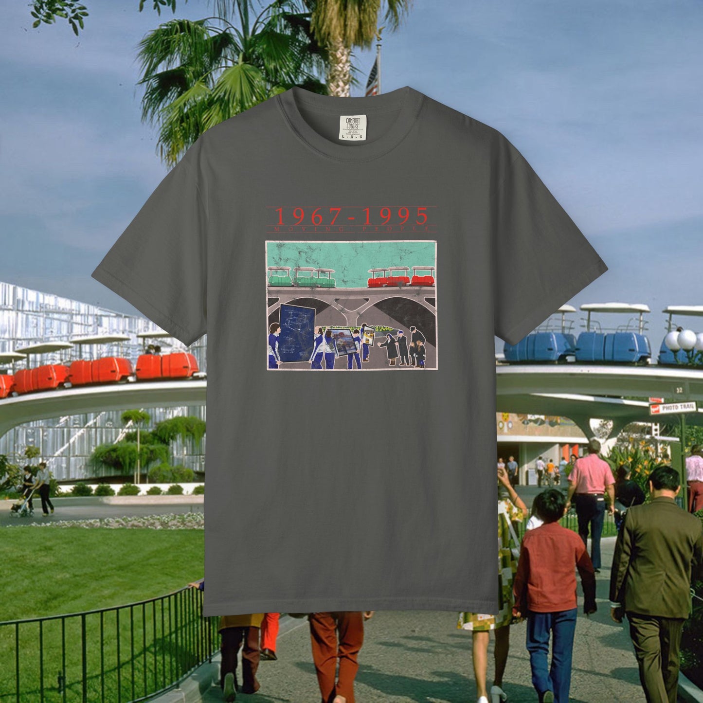 Moving People Unisex Garment-Dyed T-shirt