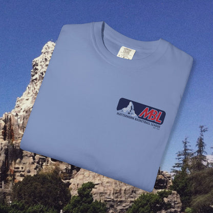 Matterhorn Basketball League Chest Unisex Garment-Dyed T-shirt