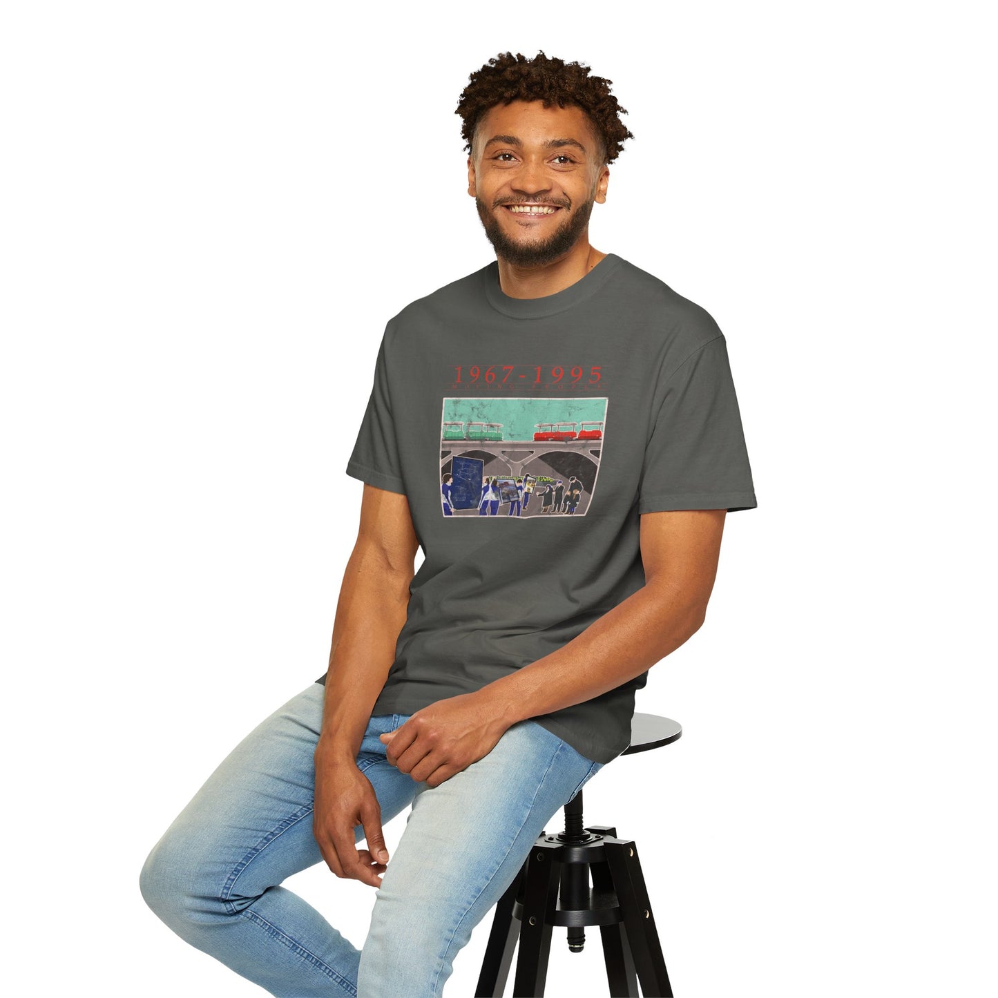 Moving People Unisex Garment-Dyed T-shirt