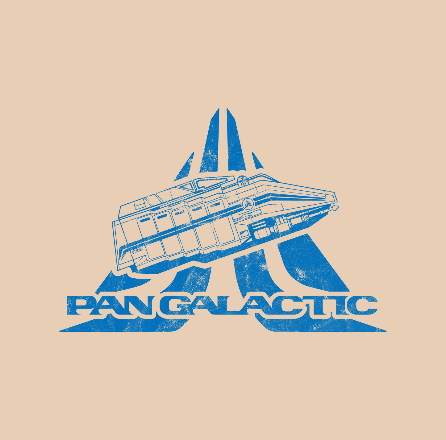 Pan Galactic Touring Stars Vintage Unisex Garment-Dyed T-shirt