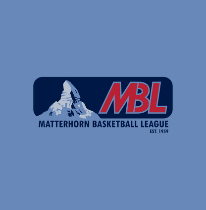 Matterhorn Basketball League Chest Unisex Garment-Dyed T-shirt