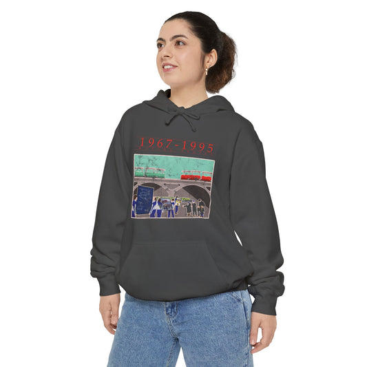 Moving People Vintage Unisex Garment-Dyed Hoodie