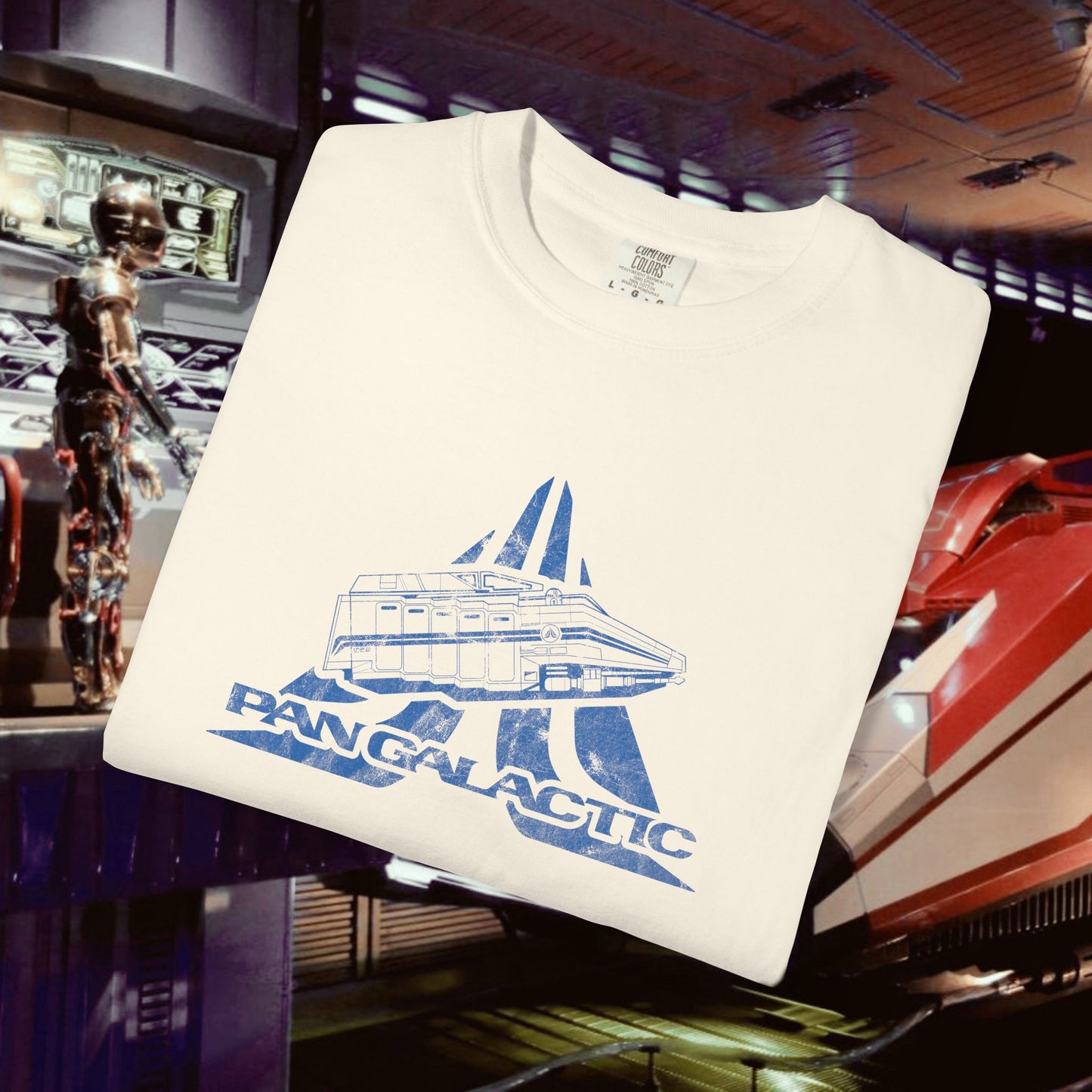 Pan Galactic Touring Stars Vintage Unisex Garment-Dyed T-shirt