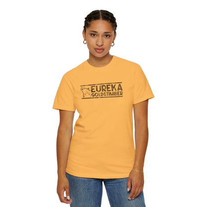 Eureka Gold & Timber Vintage Full Chest Unisex Garment-Dyed T-shirt